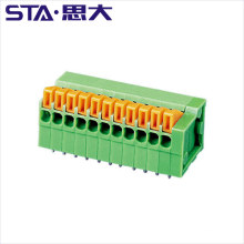 Conectores de bloco de terminais de mola de 2,54 mm PCB pintch 2 3 4 5 6 7 8 9 10 12 pinos Phoenix DINKLE